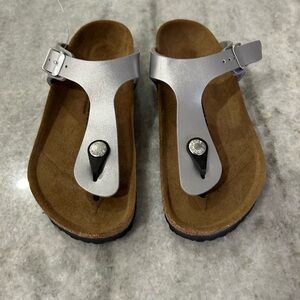 Birkenstock Kids Sandals - Silver and Brown